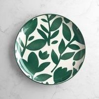 Elements Silhouette Green Stoneware Side Plate