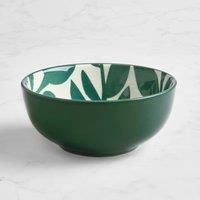 Elements Silhouette Green Stoneware Dip Bowl