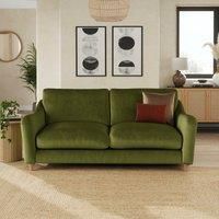 Hattie Matte Plush Velvet 3 Seater Sofa