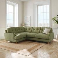 Martha Slub Faux Linen Full Corner Sofa
