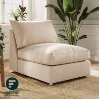Full Circle Austin Tonal Weave Modular Armless Sofa Piece