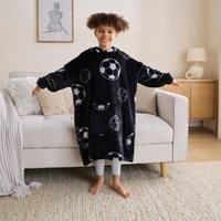 Football Kids Oversized Blanket Hoodie