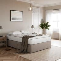 Fogarty 1500 Pocket Wool Mattress Divan Set, Faux Linen
