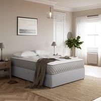 Fogarty Open Coil Memory Foam Mattress Divan Set, Faux Linen