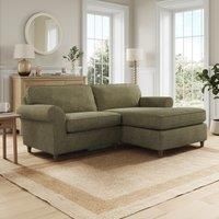 Flori Soft Chenille Corner Chaise Sofa