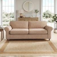 Flori Tonal Plush Chenille 4 Seater Sofa