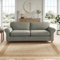 Flori Tonal Plush Chenille 4 Seater Sofa