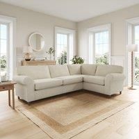 Flori Tonal Plush Chenille Corner Sofa