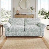 Flori Woven Floral Fabric 3 Seater Sofa