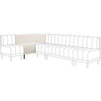 Amali Corner Dining Bench, Boucle