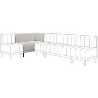 Amali Corner Dining Bench, Textured Weave
