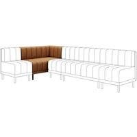 Amali Corner Dining Bench, Faux Leather