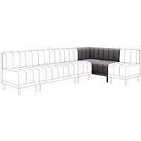 Amali Corner Dining Bench, Faux Leather