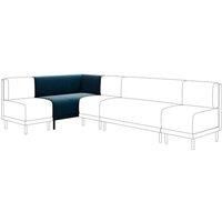 Mae Corner Dining Bench, Matte Plush Velvet