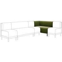 Mae Corner Dining Bench, Matte Plush Velvet