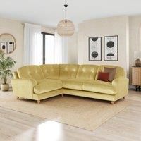Martha Vintage Velvet Full Corner Sofa