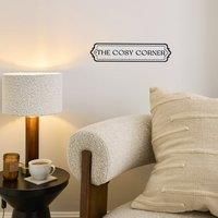Cosy Corner Metal Plaque