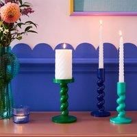Sophie Robinson Jade Twisted Pillar Candle Holder