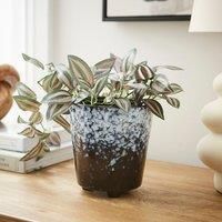 Spotty Reactive Glaze Plant Pot