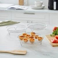 3 Tier Stainless Steel Round Racks