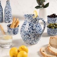 Stoneware Splatter Pitcher