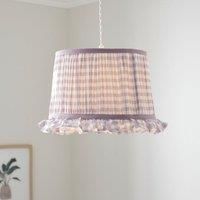 Carys Frilled Gingham Drum Lamp Shade