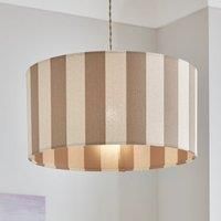 Beatrice Stripe Shallow Drum Lamp Shade