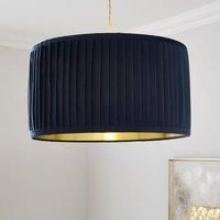 Sawyer Pleated Velvet Drum Lamp Shade