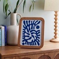 Ribbed Wooden Photo Frame