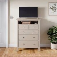 Lynton 5 Drawer TV Chest with 1 Open Shelf
