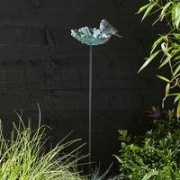 Bronze Resin Bird On Stake