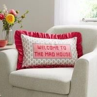 Welcome to The Mad House Cushion