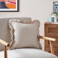 Frilled Gauze Square Cushion