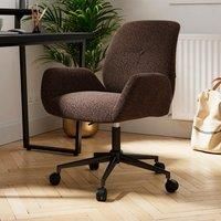 Ginny Boucle Swivel Office Chair