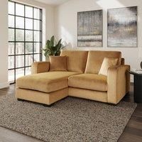 Carson Vintage Velvet Compact Corner Chaise Sofa