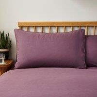 Super Soft Washed Microfibre Plain Standard Pillowcase Pair