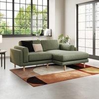 Newton Matte Plush Velvet Corner Chaise Sofa