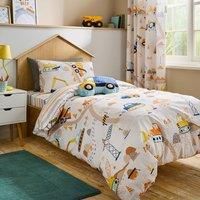Trucks & Diggers Reversible Duvet Cover and Pillowcase Set