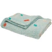 Bold Floral Polka Dot Throw Blanket, 100cm x 150cm