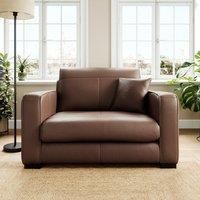 Carson Classic Leather Snuggle Chair
