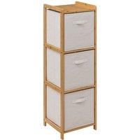 Tissa White 3 Box Storage Unit