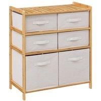Tidy White 6 Box Storage Unit