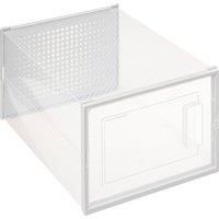 Set of 2 Stackable Clear Shoe Boxes