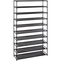 Fabric 10 Shelf Shoe Storage Organiser