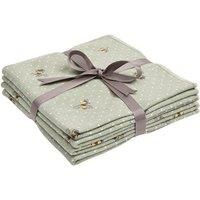 Pack of 4 Sage Bee Dishcloths