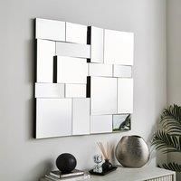 3D Squares Mirrored Wall Art