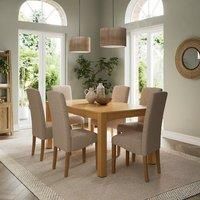 Harlington 8-10 Seater Extendable Dining Table, Oak