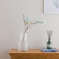 Artificial Blue Wax Flower Spray