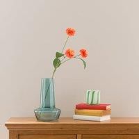 Artificial Orange Pompom Dahlia Spray