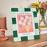 Striped Ceramic Photo Frame